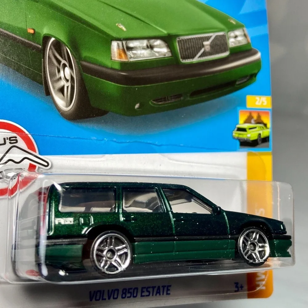 Hot Wheels Volvo 850 Estate 140/250 HW Wagons 2/5 Green 1:64 Die-cast‎ NIP 2022